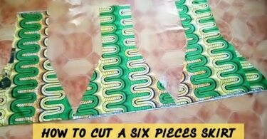 How to Cut Six Pieces Skirt