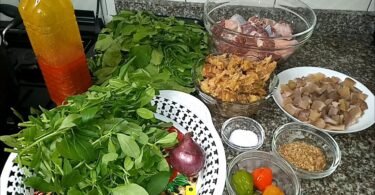 How to Prepare Vegetable Soup with Ugu and Waterleaf
